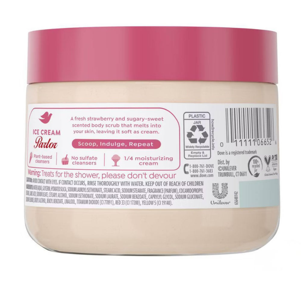 Dove ice cream stawberry swirl - gommage