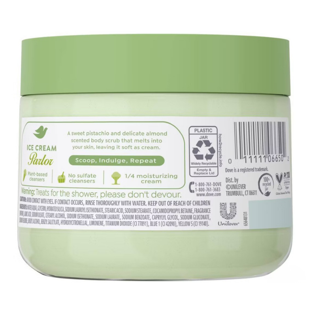 Dove ice cream gommage - pistachio gélato