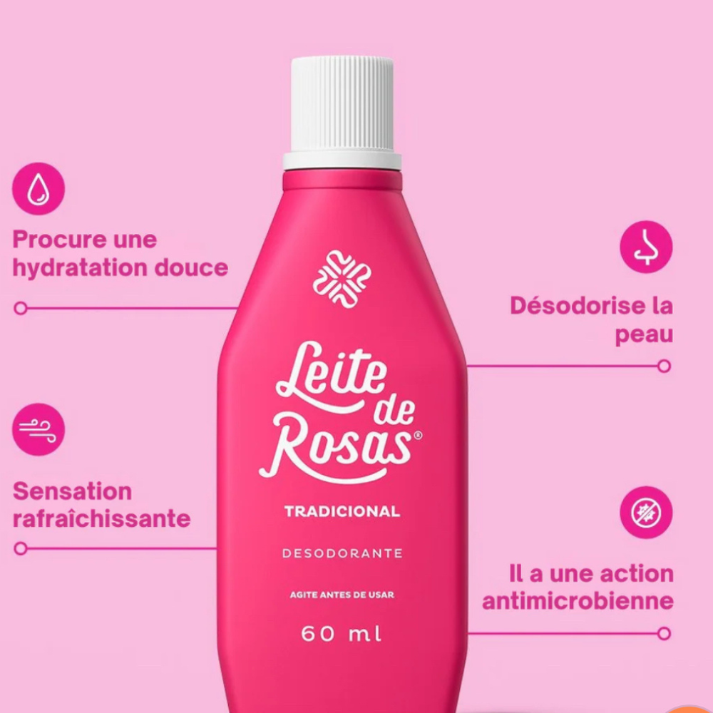 Déodorant Traditionnel au Lait de Rose