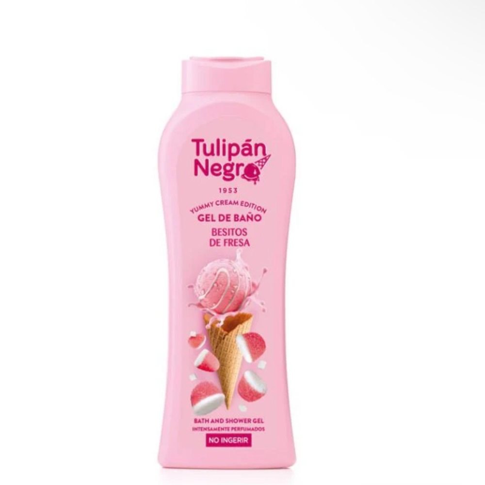 Gel Douche TulipĂĄn Negro bisous aux fraises đ
