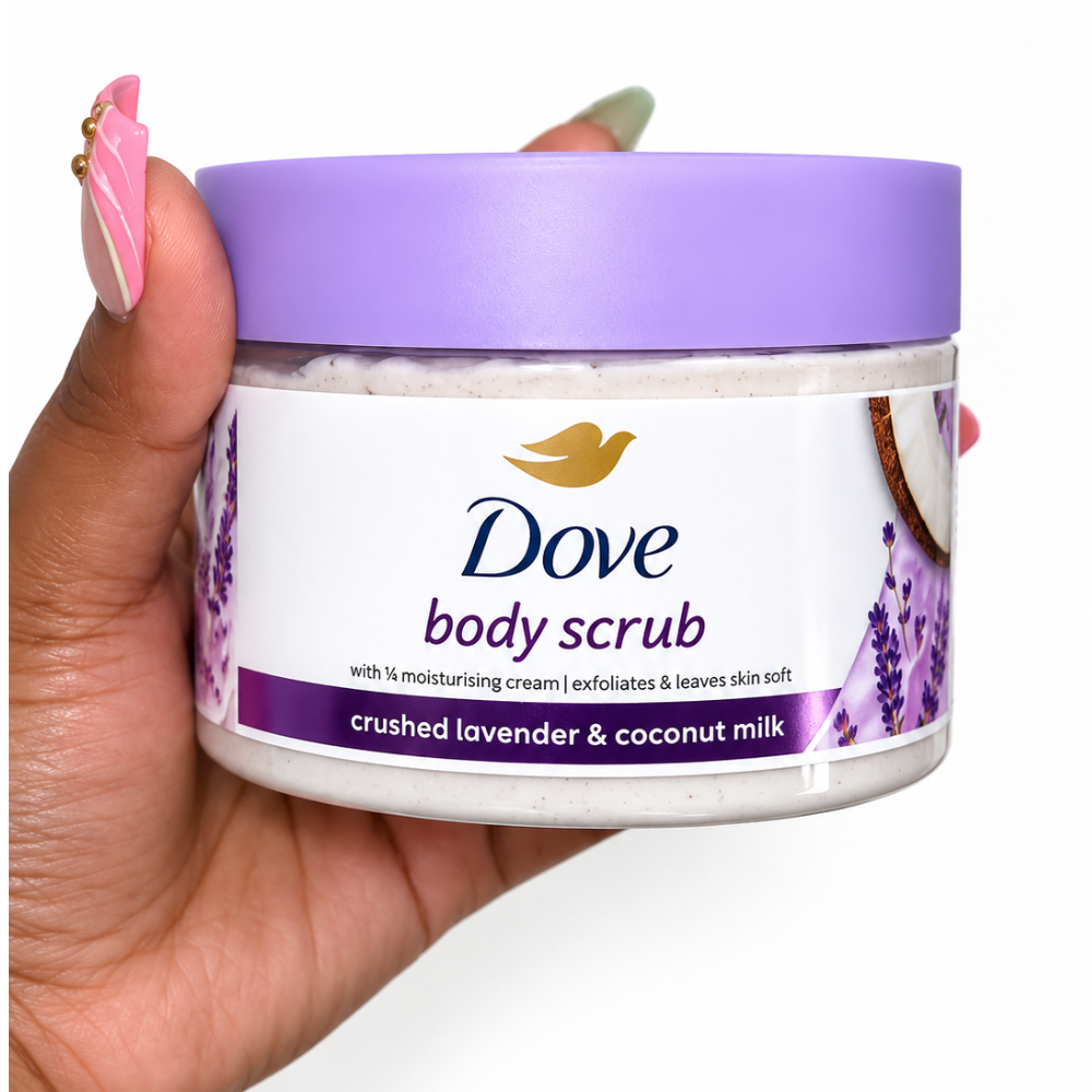 Gommage Corporel Dove – Lavande & Lait de Coco