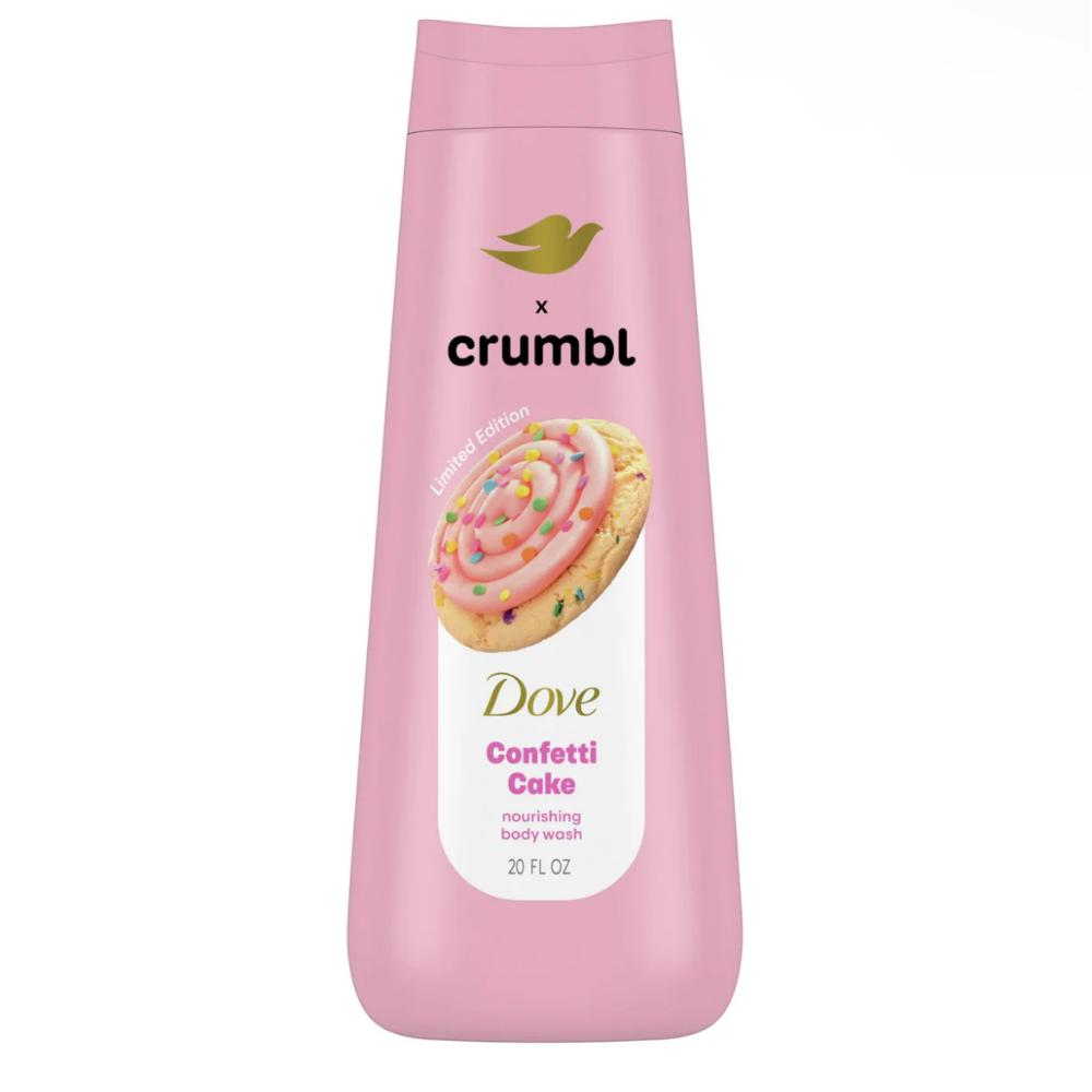 Dove x Crumbl Gel Douche Gâteau Confetti