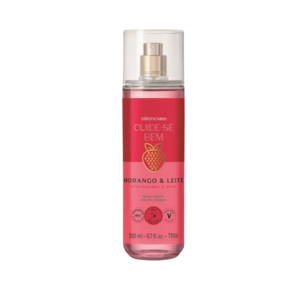 Body Splash Morango & Leite