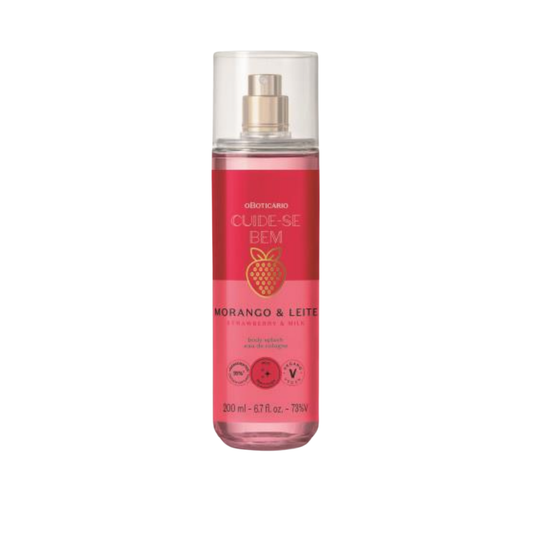Body Splash Morango & Leite