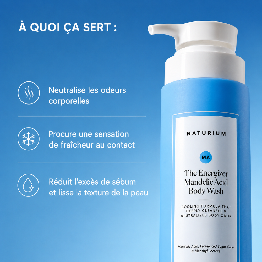 Gel Douche à l'acide Mandélique Energizer - Naturium