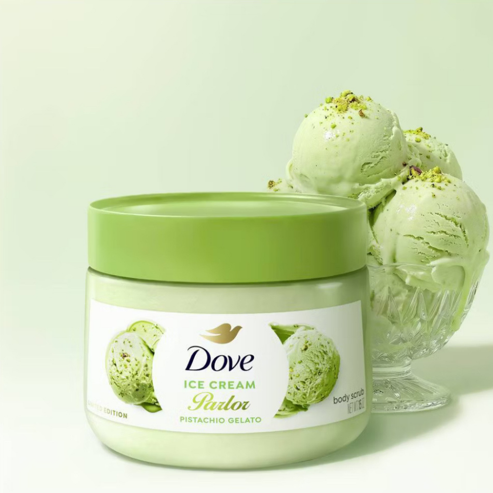 Dove ice cream gommage - pistachio gélato