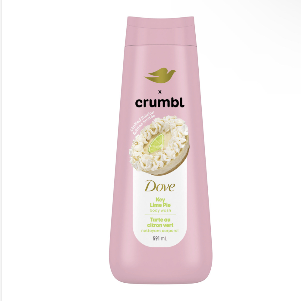 Dove x Crumbl gel douche tarte aux citron vert
