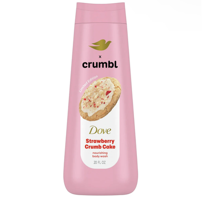 Dove x Crumbl Gel Douche Gâteau Croustillant aux Fraises