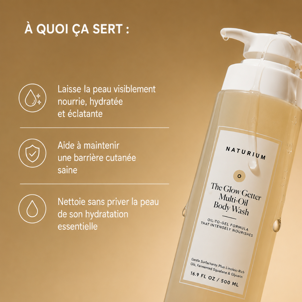Gel Douche Hydratant Multi-Huiles The Glow Getter – Naturium