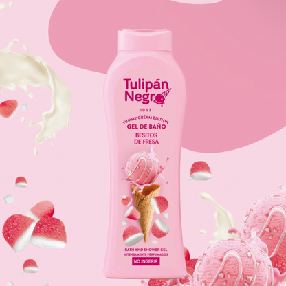 Gel Douche Tulipán Negro bisous aux fraises 🍓