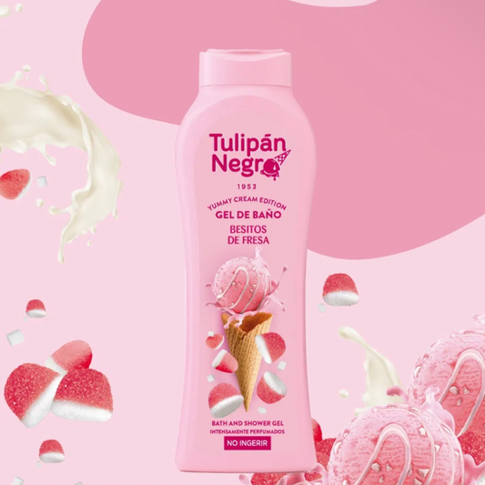 Gel Douche Tulipán Negro bisous aux fraises 🍓
